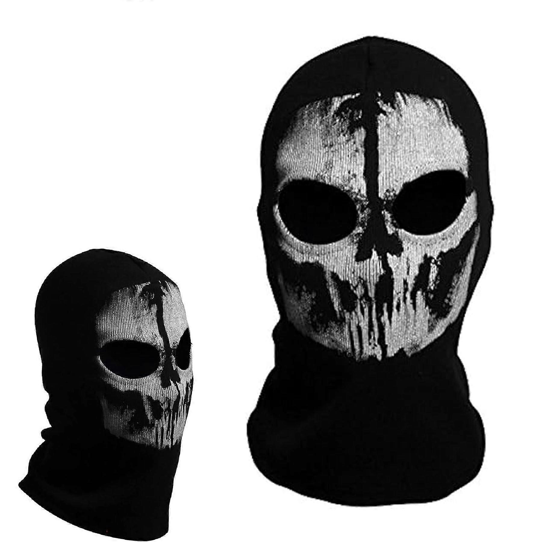 Call of Duty Ghosts Skeleton Skull Balaclava Face Mask Black, black