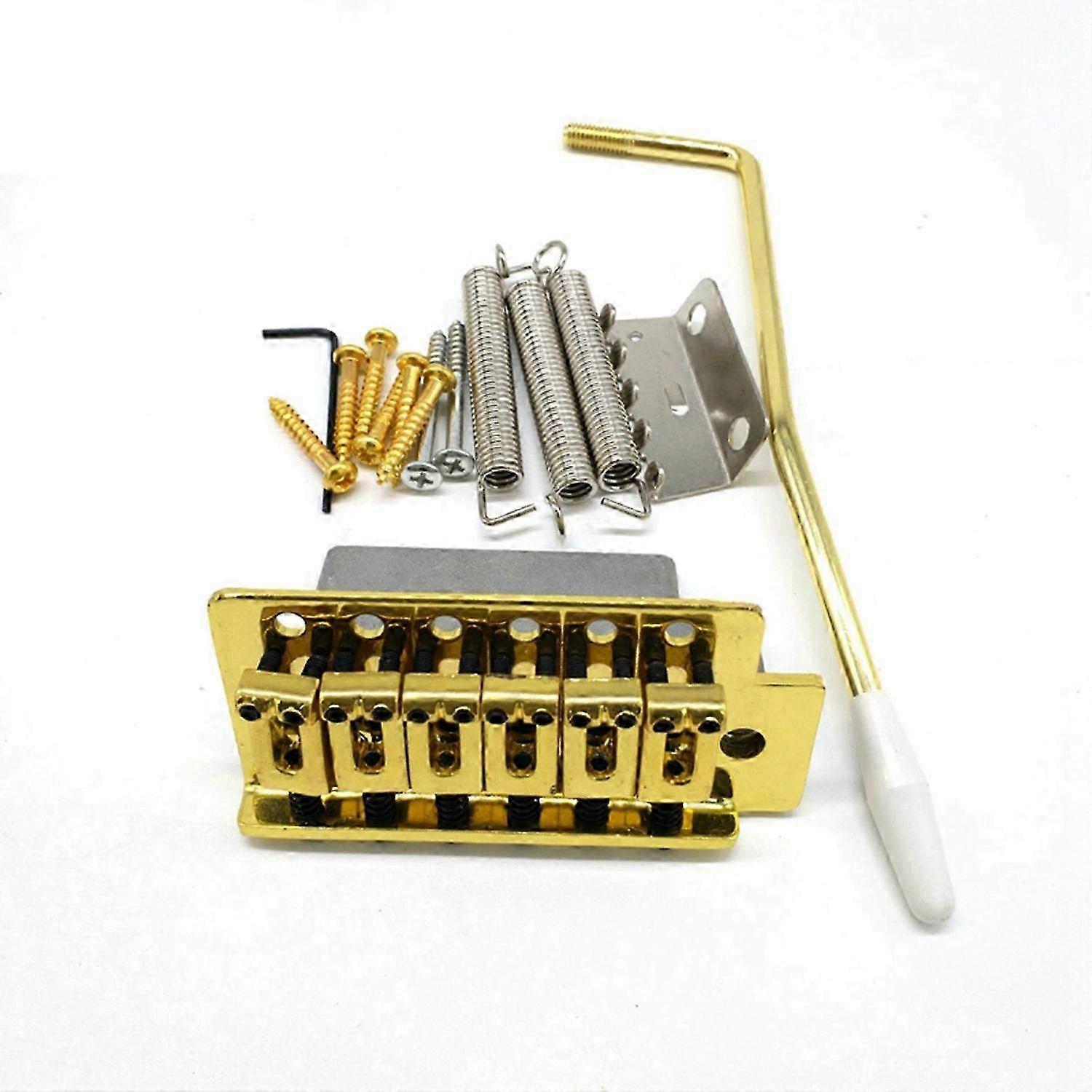 Gold Tremolo Bridge Arm Springs with Boat Socket Set for Guitars - Essential Replacement Parts for String Instruments