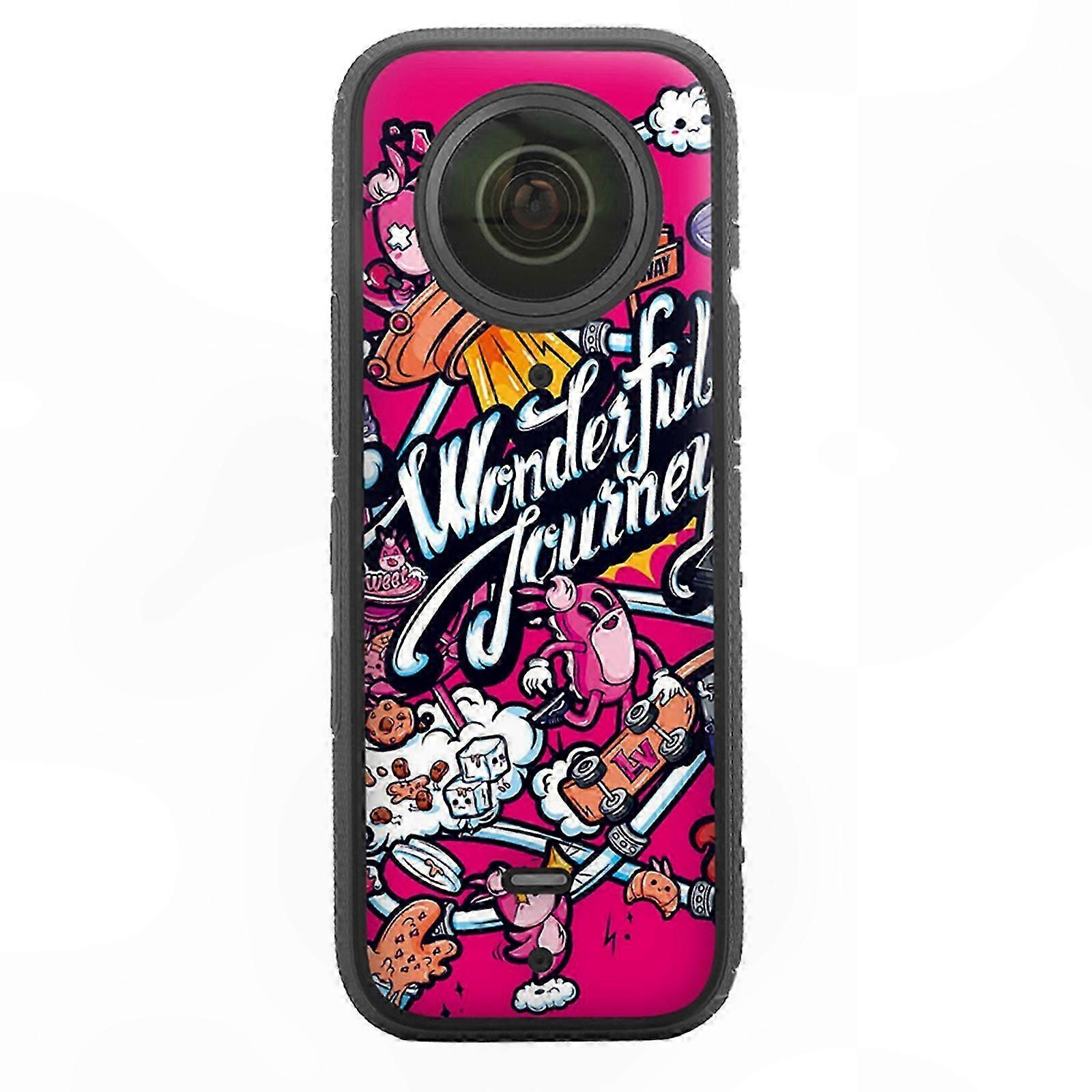 PVC Sticker Decals For Insta360 X3 Screen Protector 3DCurved Edge Full Coverage Colorful Protective Accessories social dog
