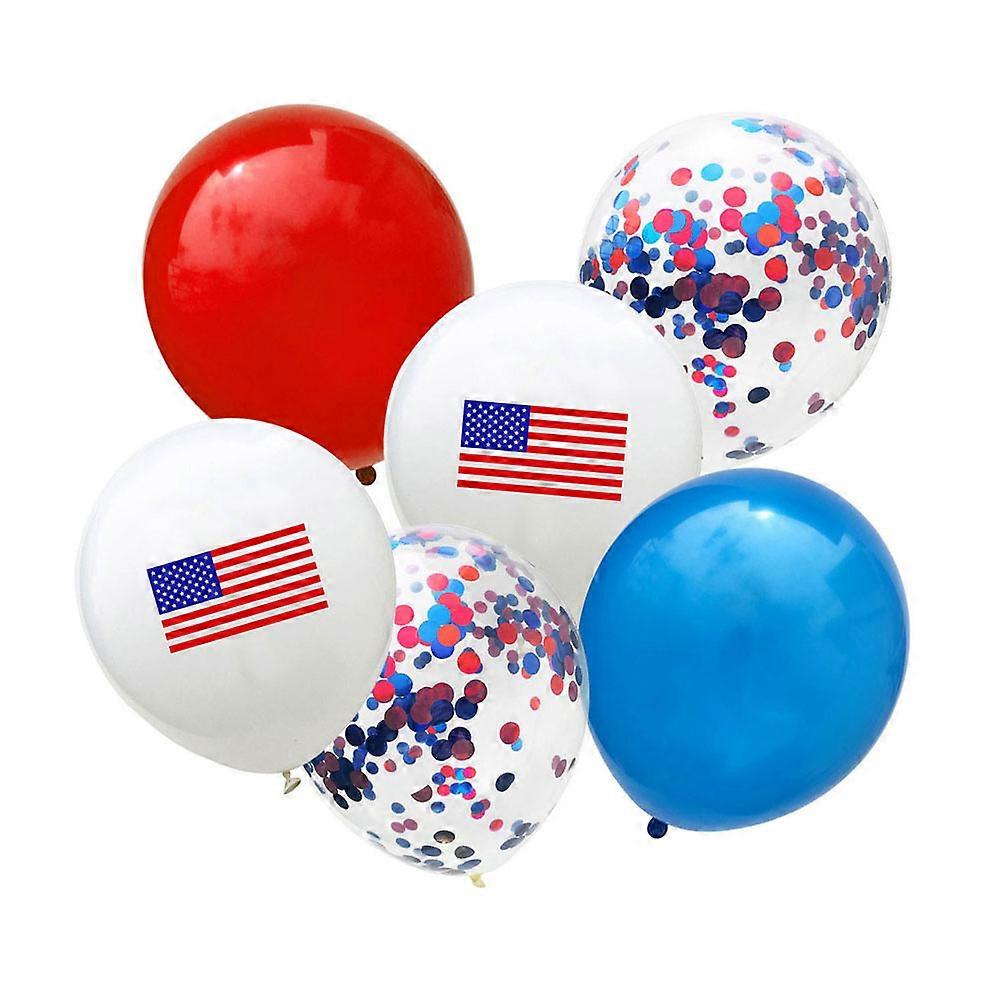 American National Flag Balloon Set for Independence Day Decor Made of Premium Latex 12 inch