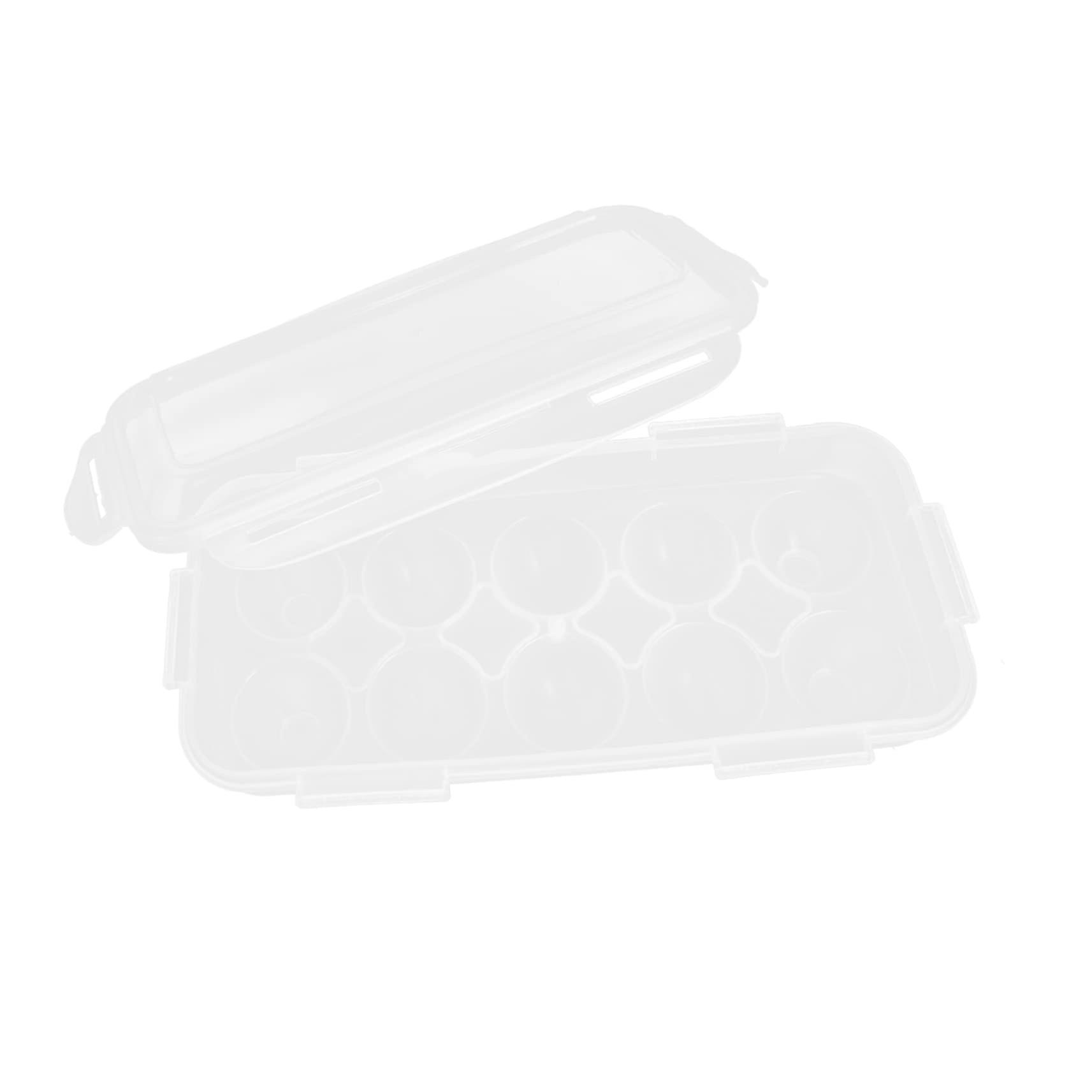 Egg Storage Box Food-Grade Plastic with Lid Dustproof Break-Resistant for Safe Refrigerator Egg Organization