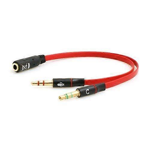 Audio Microphone Adapter Cable for Smartphone Headset to PC Connection