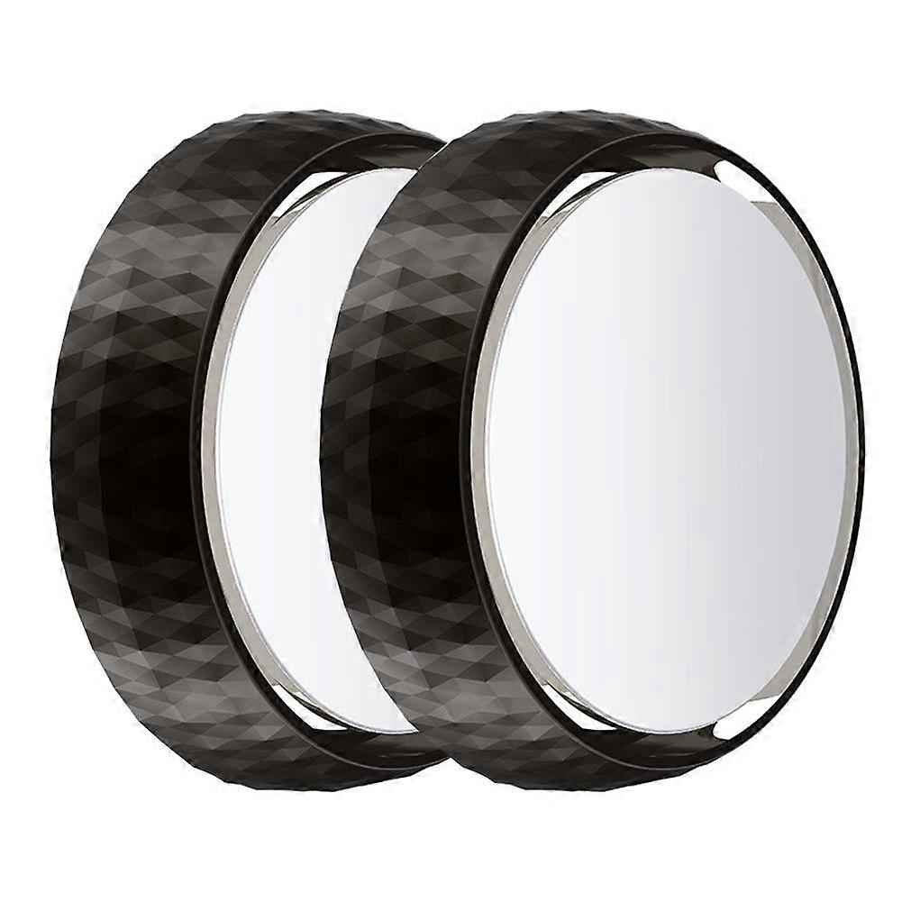 2 Pack Car Blind Spot Mirrors, 360° Adjustable Waterproof Convex Rear View for SUV, Truck, Black