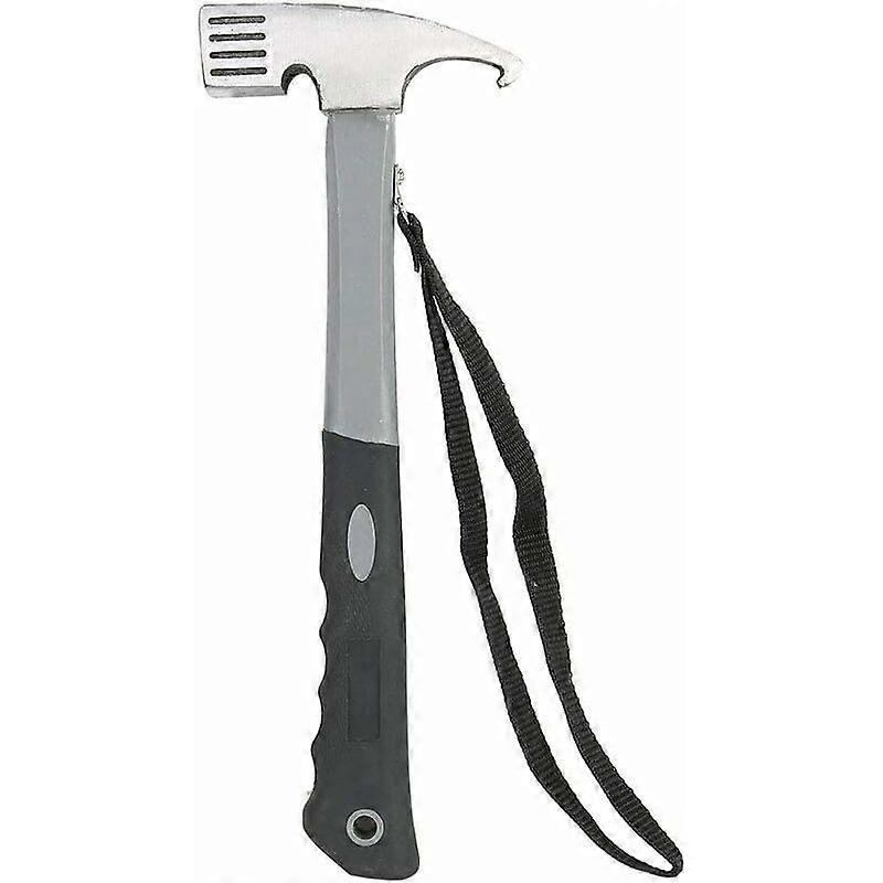 Camping Hammer, Camping Mallet, Tent Stake Puller, High Carbon Aluminum Multi-Function Hammer for Outdoor Camping