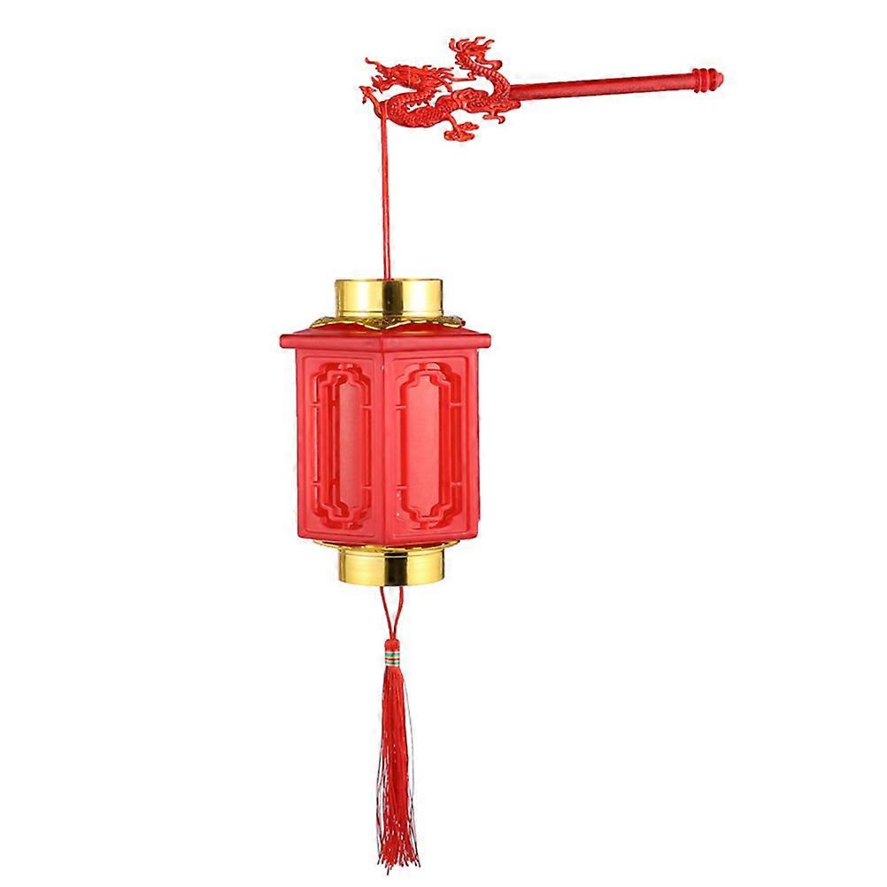 Red Plastic Lantern for Decoration Use Perfect for Festivals and Special Events 7 Inch
