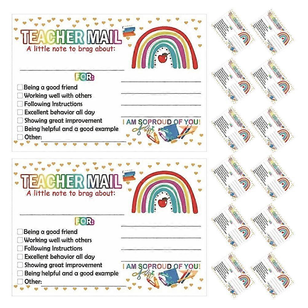 50 Pack Motivational Reward Cards for Teachers & Parents – Classroom Behavior Recognition & Encouragement Postcards to Build Confidence and Positive