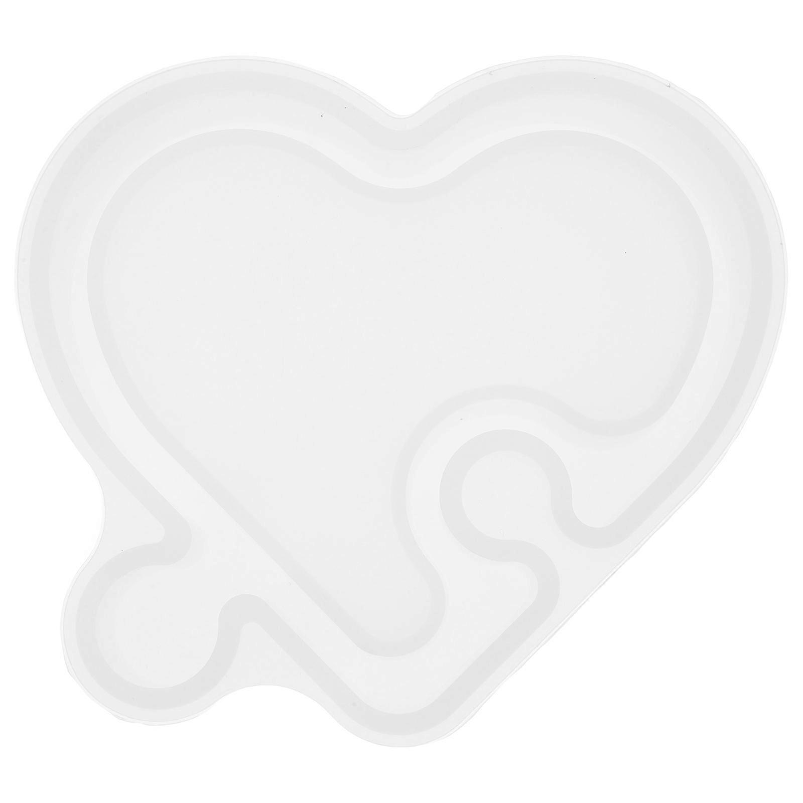 Multi-Function Snacks Tray Mold Decorative Casting Mold 14.00X12.50X2.60CM For DIY Lovers 1Set