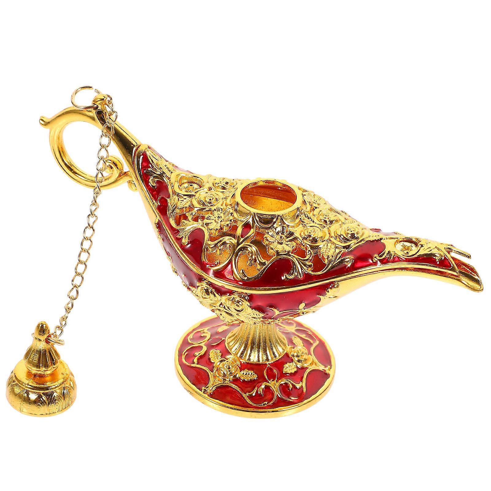 Retro Decoration with Collectible Value for Home Desk Decor in Red Color Zinc Alloy