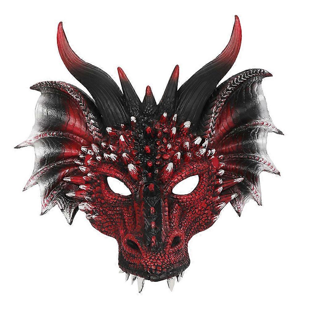 Realistic Horror Dragon Cosplay Mask with Elastic Band for Halloween, Masquerades, and Cosplay Events – Intricate Design, Comfortable Fit