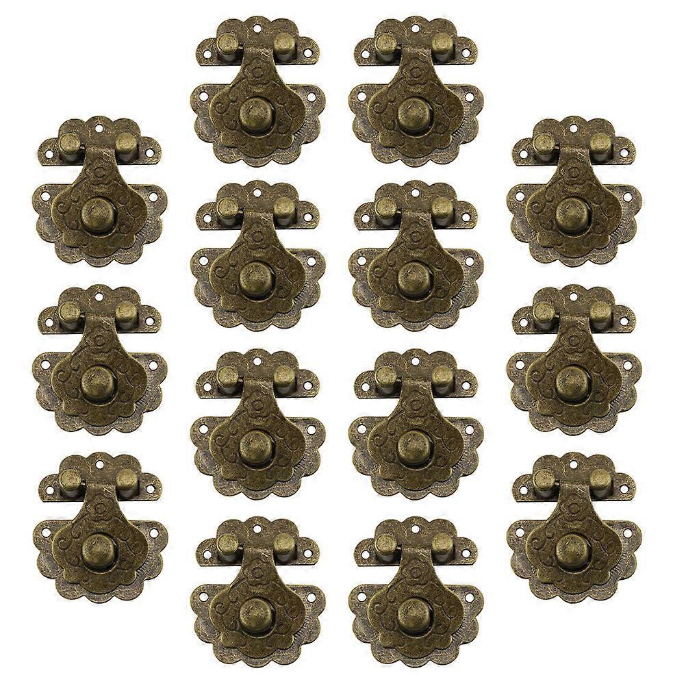 14pcs Golden Iron Hasp Latch for Bag Use Vintage Buckle with Strong Durable Design