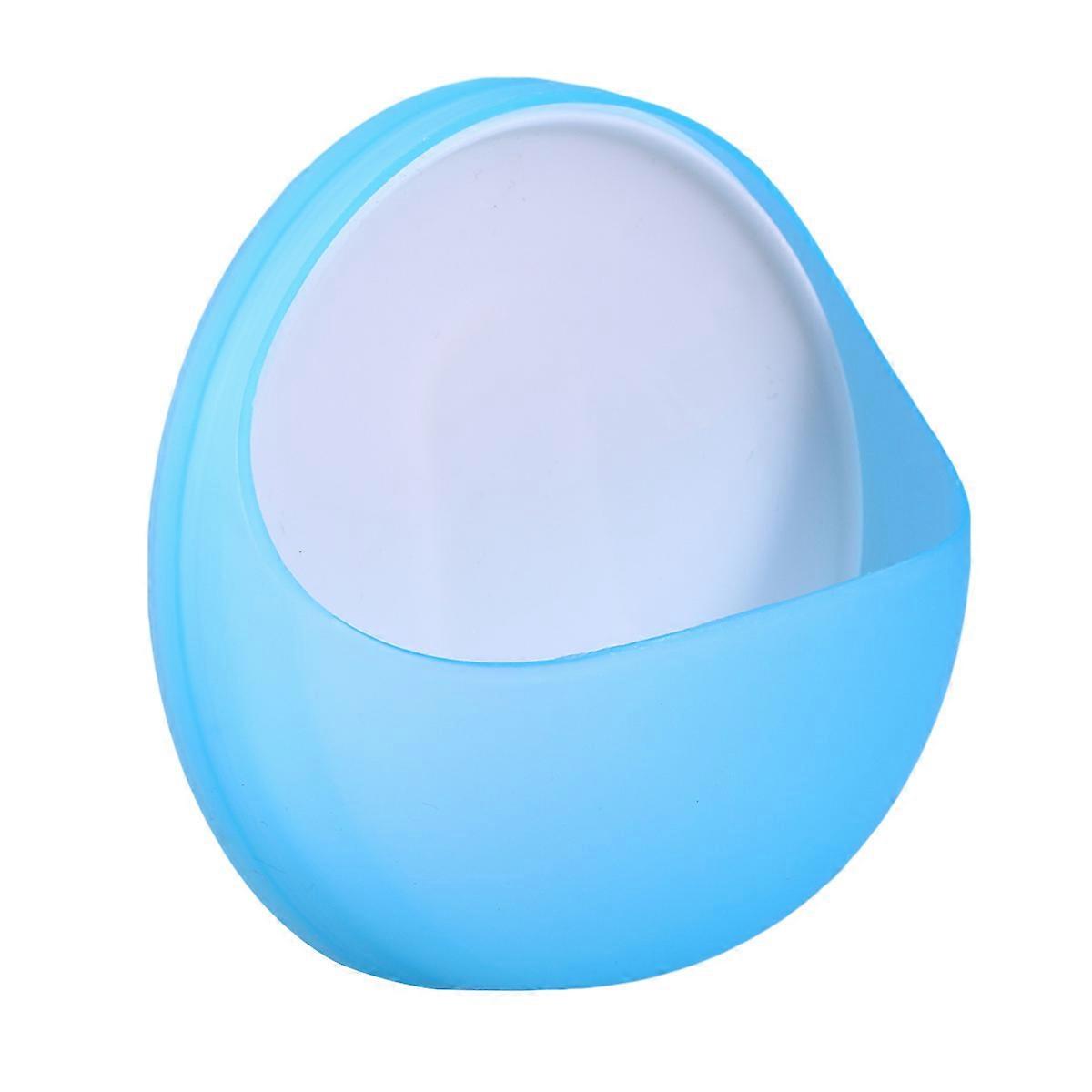 Blue Multi-functional Soap Holder with Strong Sucker for Bathroom Made of Plastic Botton