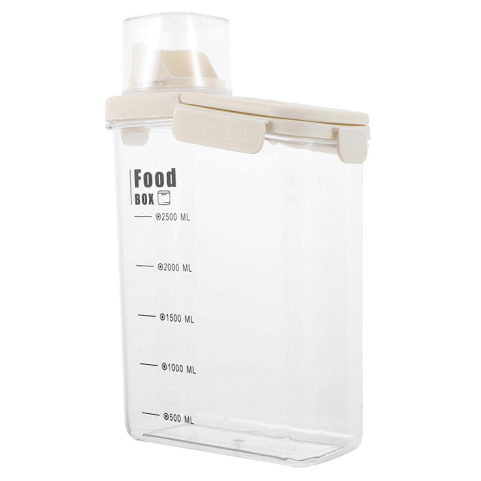 Multi-Purpose Cereal Dispenser Suitable For Indoor Kitchen Storage In Rectangular Shape With Feature 1Pack