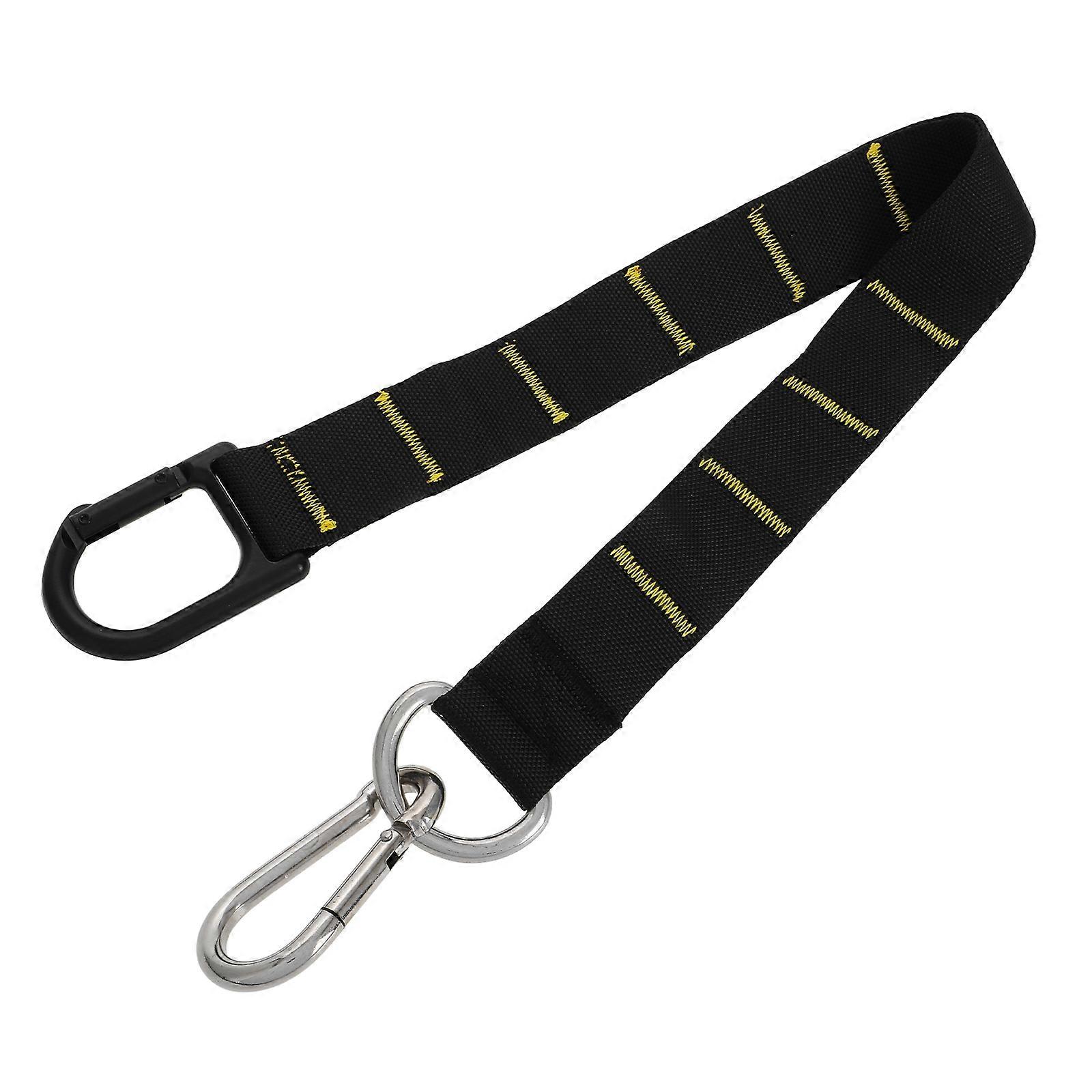 Exercise Sled Pulling Straps Multi-functional Use For Athletes Black Adjustable Length 1Pcs