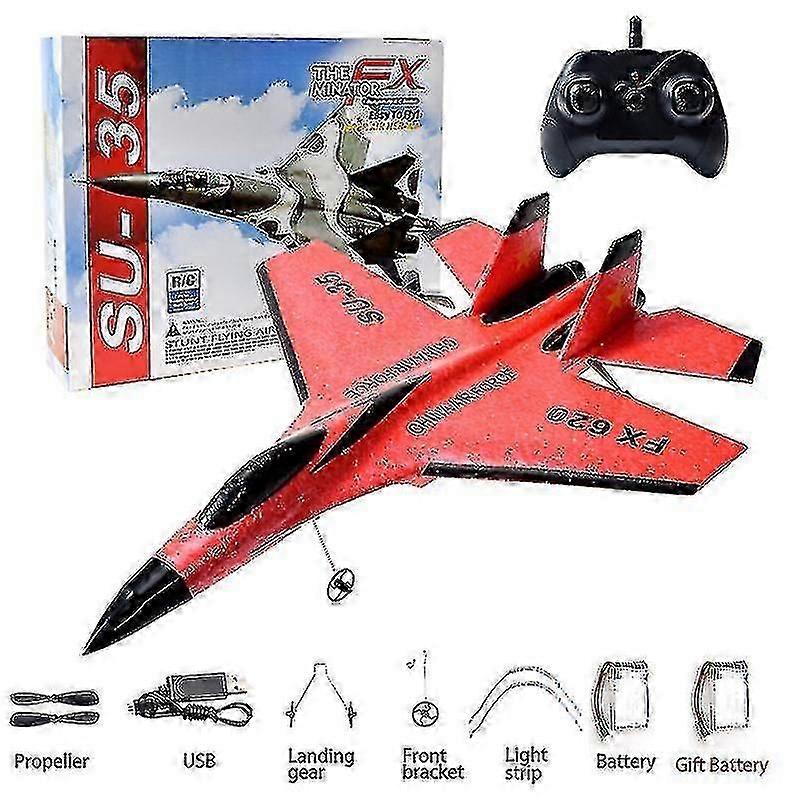 Rc Foam Aircraft Su-35 Plane 2.4g Radio Control Glider Remote Control Fighter Plane Glider H