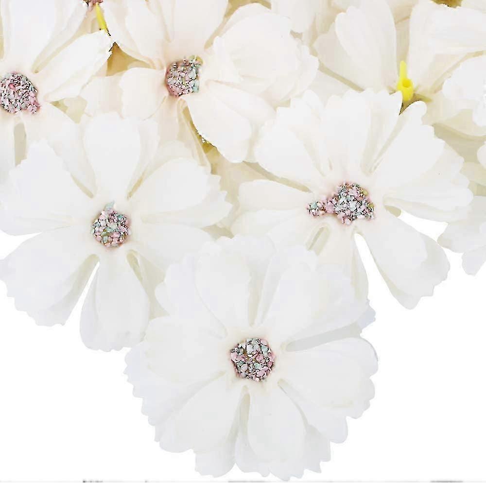 50Pcs Artificial Daisy Flower Heads