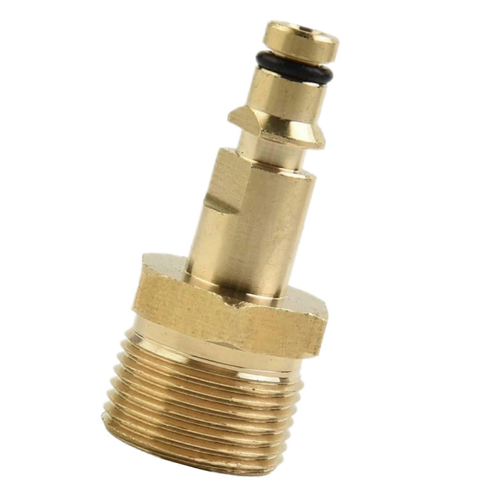 M22 Pressure Washer Plug To Quick Connect Adapter Brass Construction K Series Nozzle Tips Compatible Up To 220 Bar