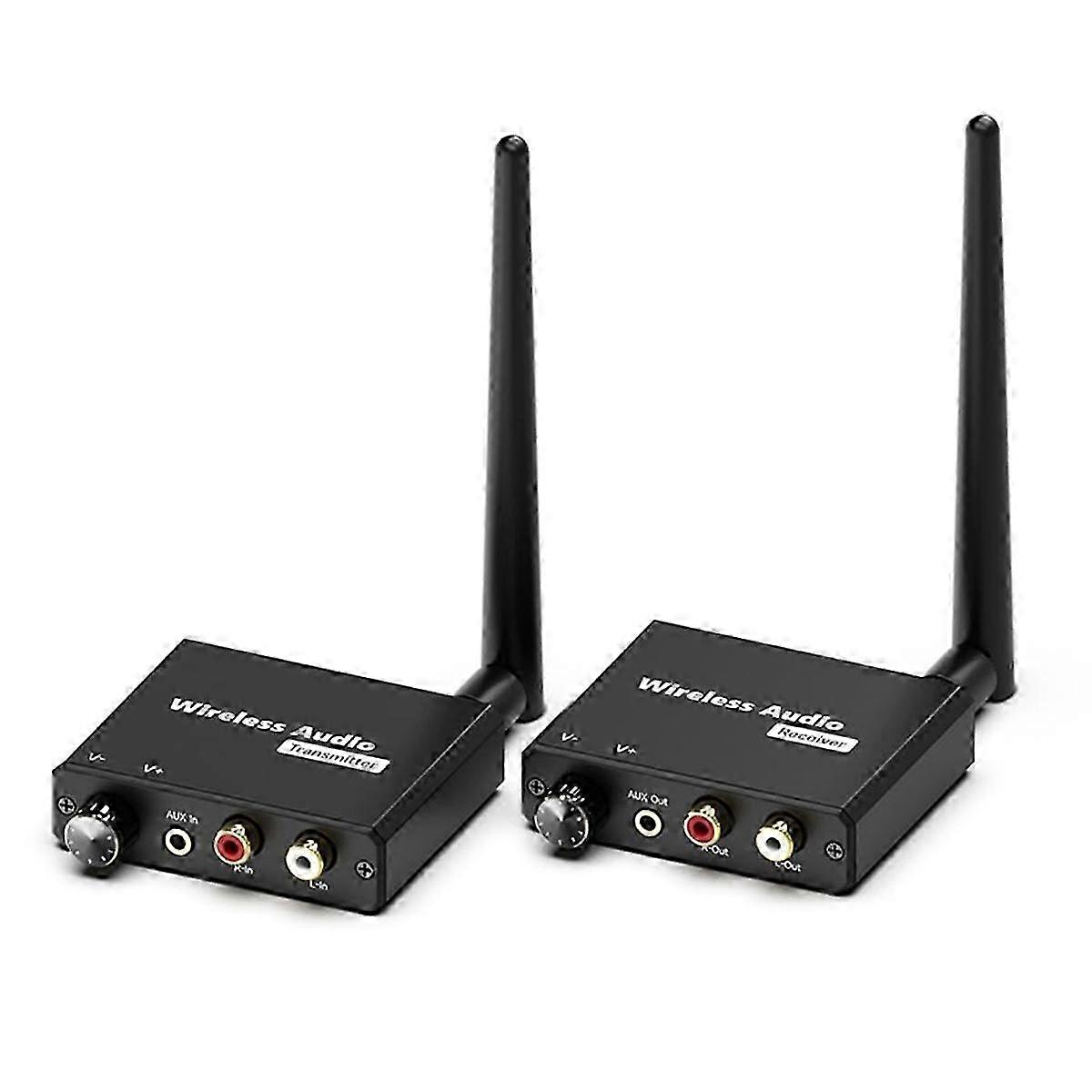 Wireless Audio Transmitter And Receiver, 2.4ghz Wireless Hi-fi Audio Adapter Kit, 160ft/50m Distance