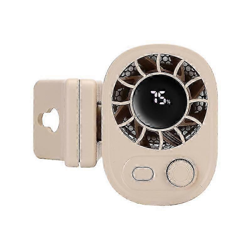 Car Clip-On Fan with LED Display - 360 Rotatable Fan with Multiple Speed Settings for Vehicles