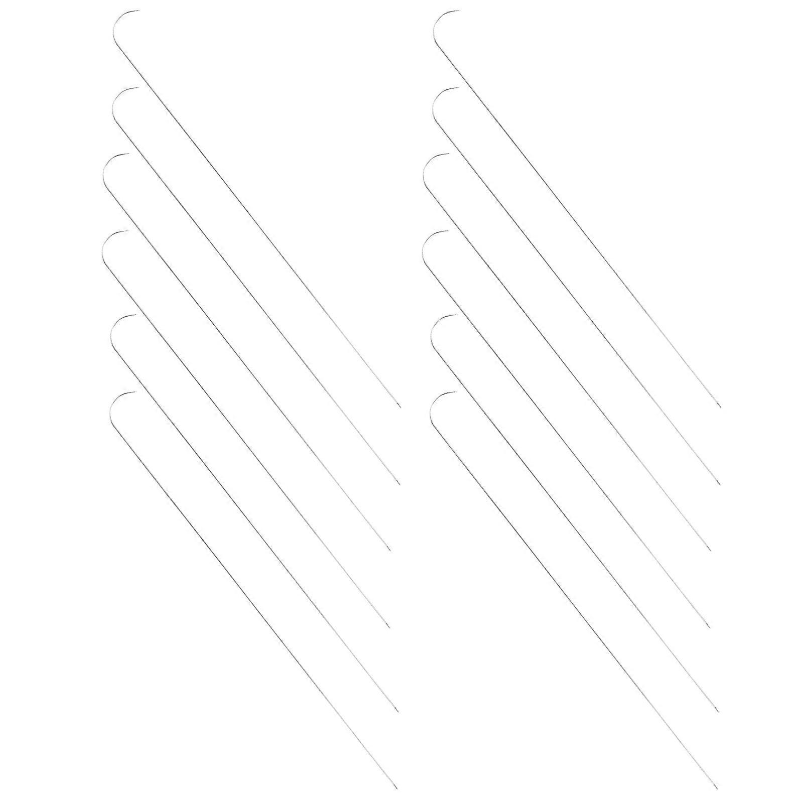 Bead Threading Needles 15Pcs Perfect for Diy Projects Silver Metal for Precise Angle Adjustments and Crafting