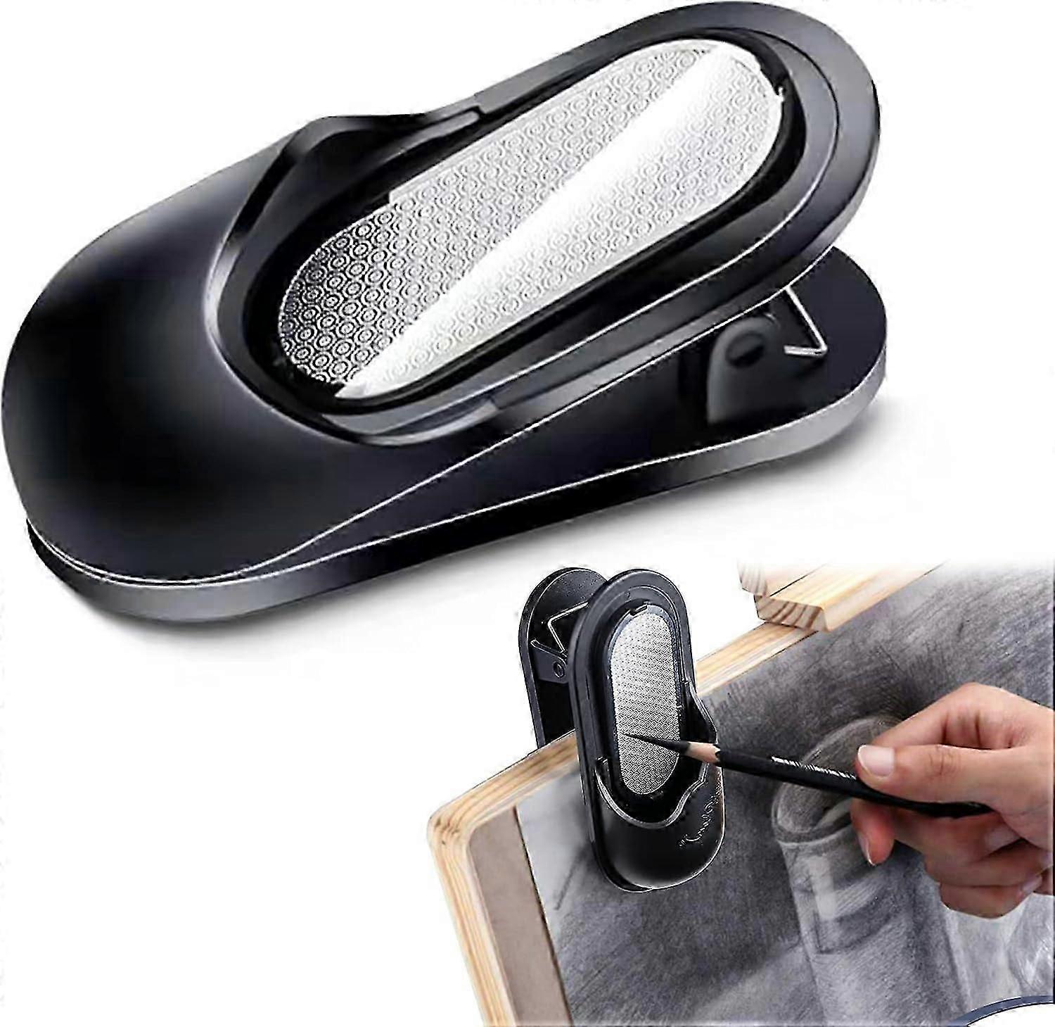 Sandpaper Sharpener Pencil Grinder Sketch Sandpaper Art Drawing Pencil Matte Sandpaper Sharpener Block Painting Pencil Lead Sharpening with Clip