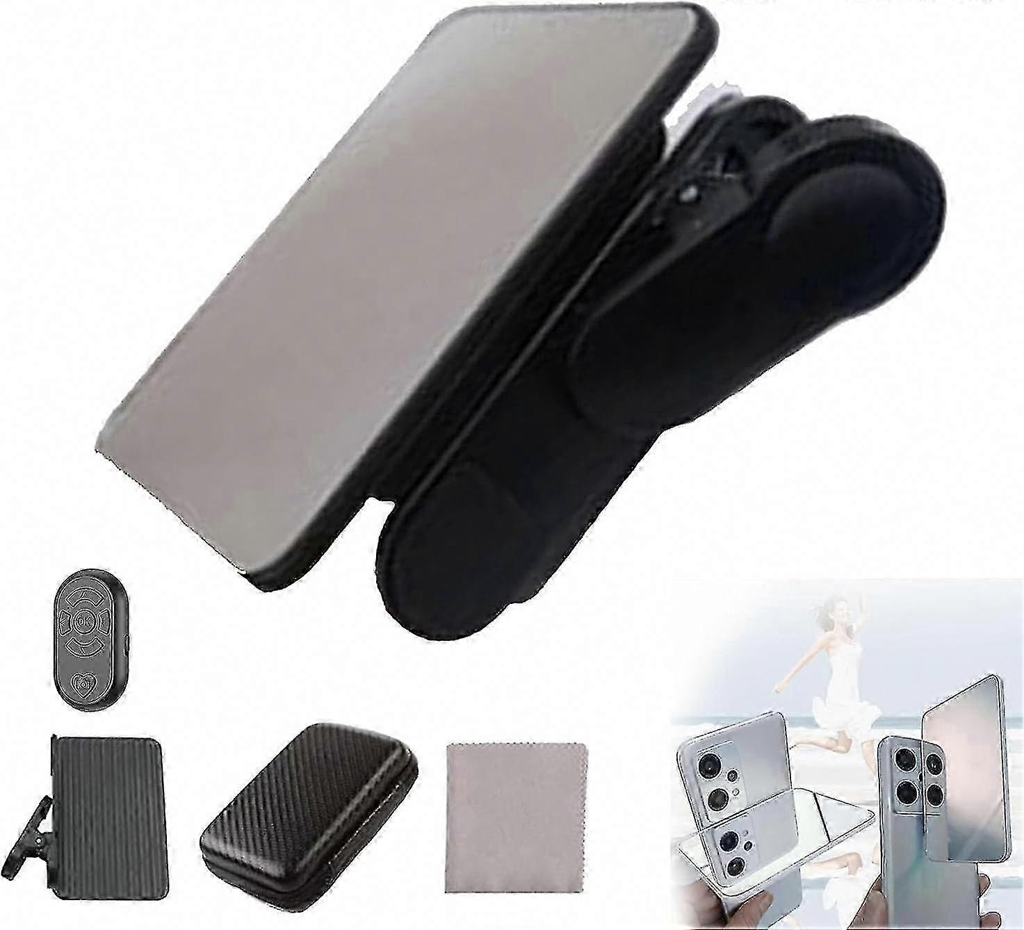 Smartphone Camera Mirror Reflection Clip Kit for Mobile Phone Selfie Reflector