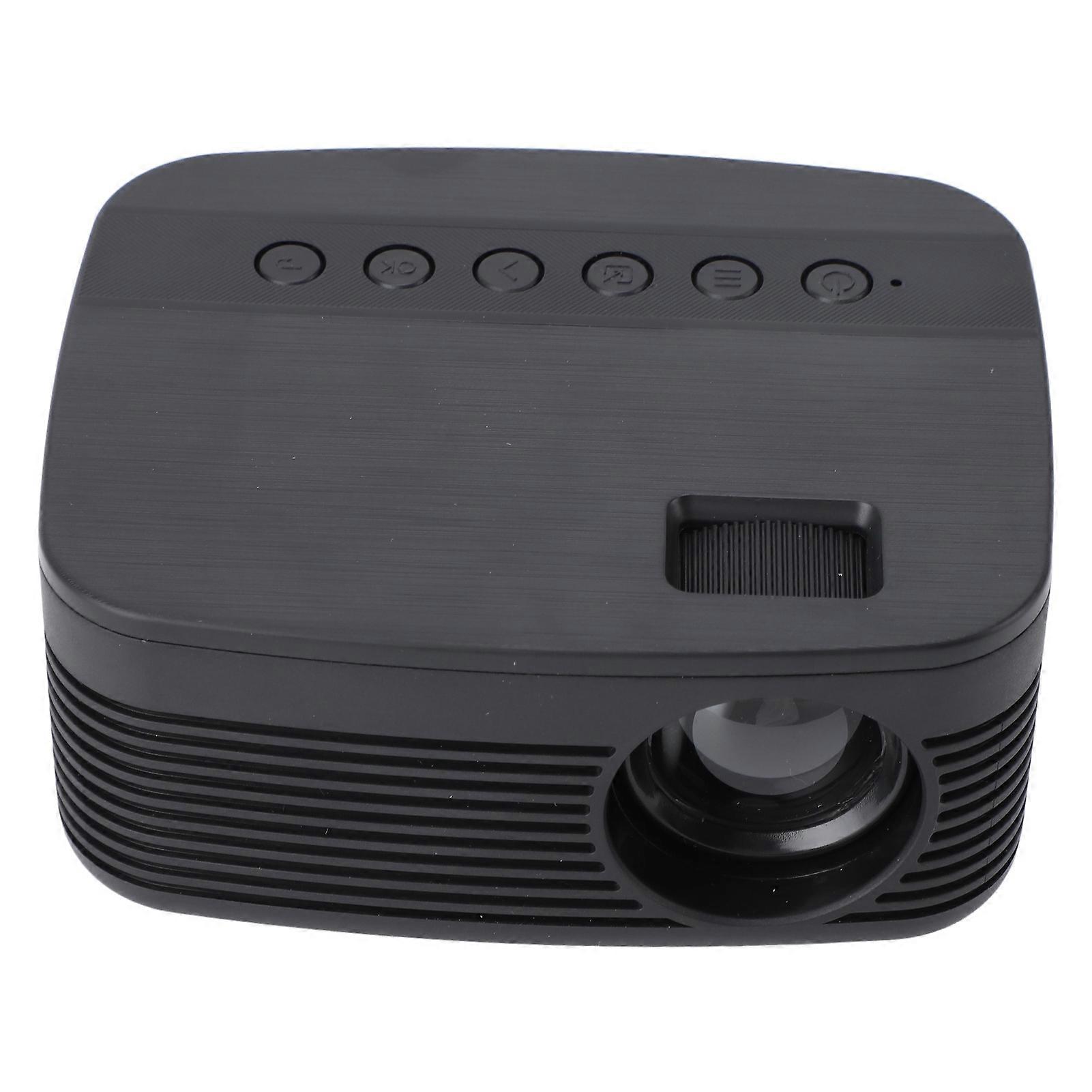 Small Bluetooth Projector 1080P Portable 4.5x3.6x2in US Plug