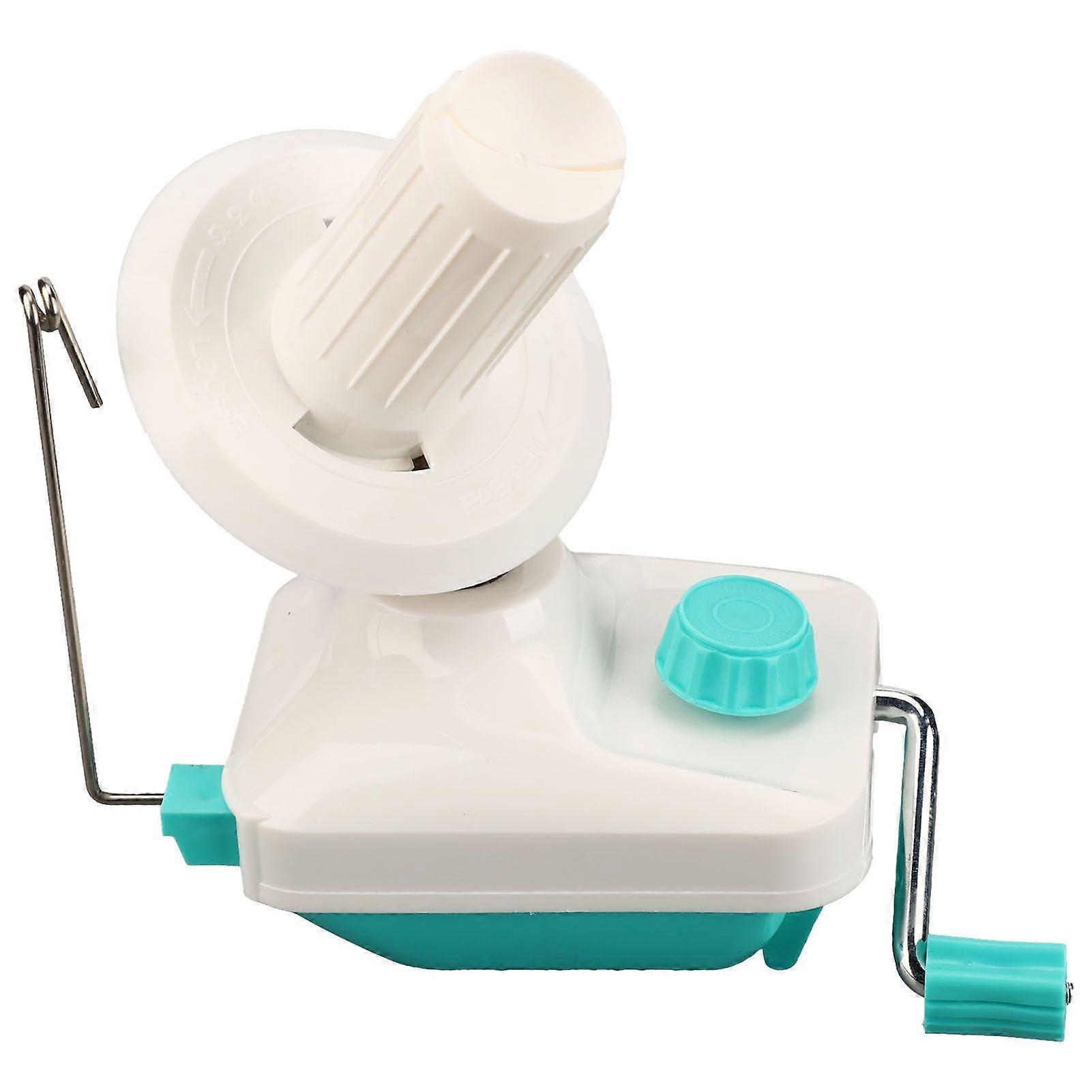 Yarn Winder Green Manual Operation Yarn Ball Winder Low Noise Portable Metal Plastic Wool Winder with Adjustable Clip