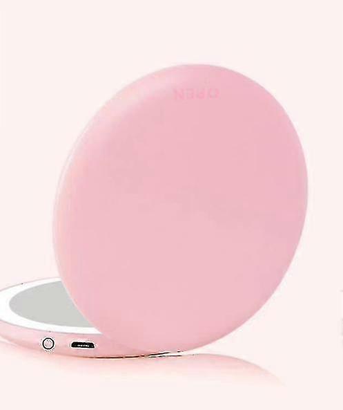 Illuminated Rechargeable Pocket Mirror, 2x Magnifying - Small Porta...