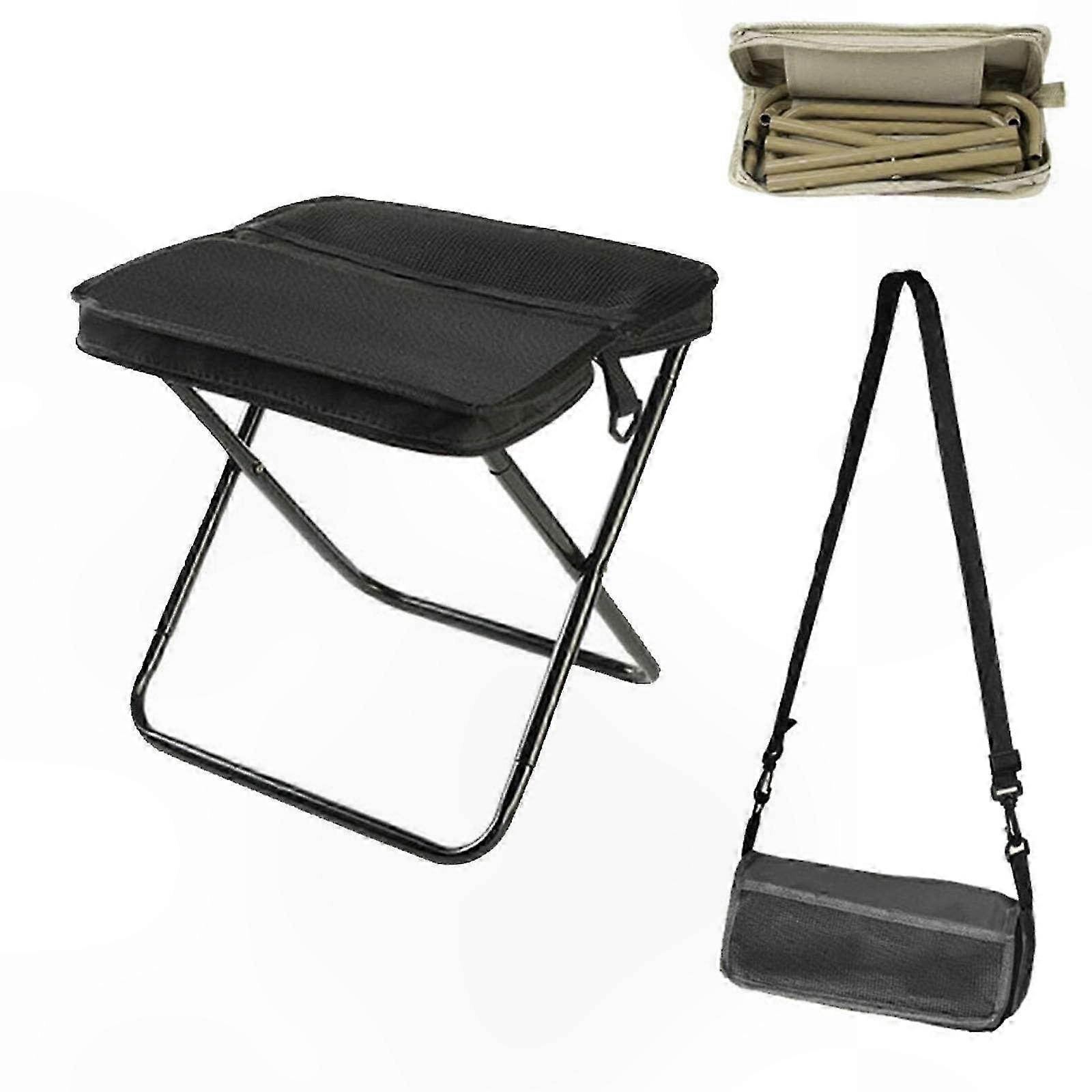 Compact Folding Stool with Carry Bag for Outdoor Activities like Hiking, Fishing, and Picnics Lightweight and Portable Design
