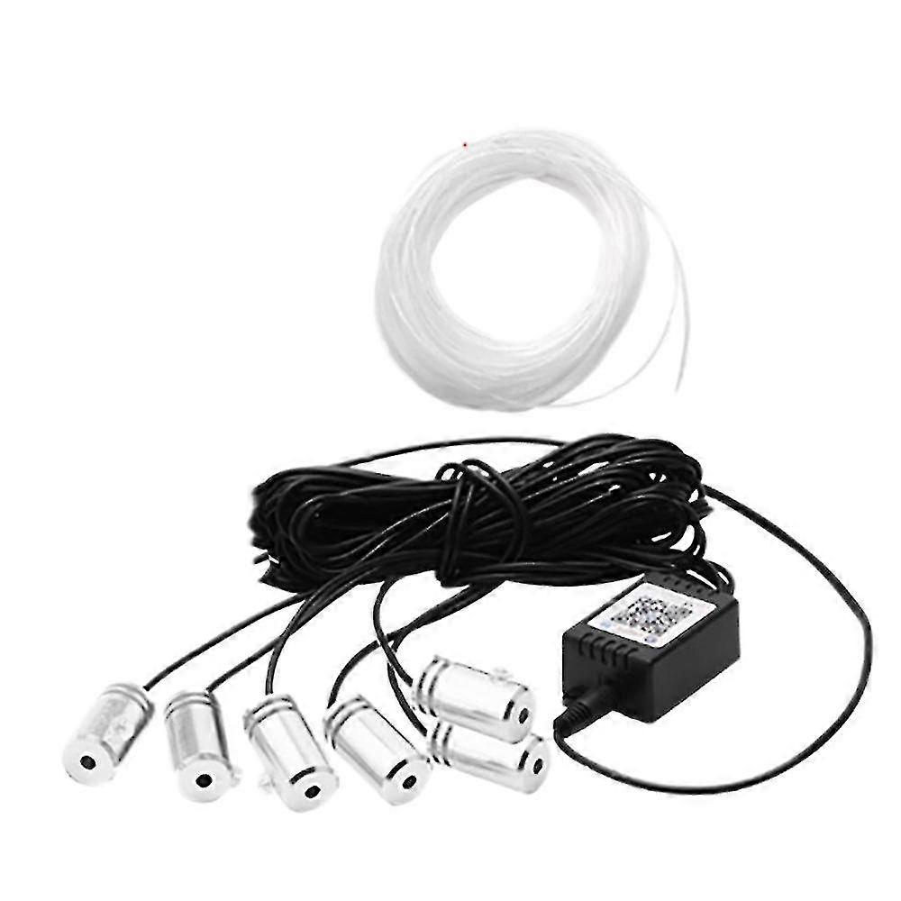 8-meter automotive interior fiber optic light strip with low power consumption, multiple modes and freely cuttable