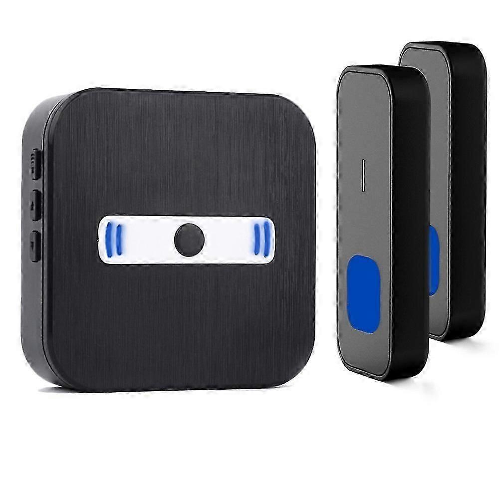 Brushed Wireless Doorbell Super Long Range 55 Ringtones Two For One Us/Japan/Uk