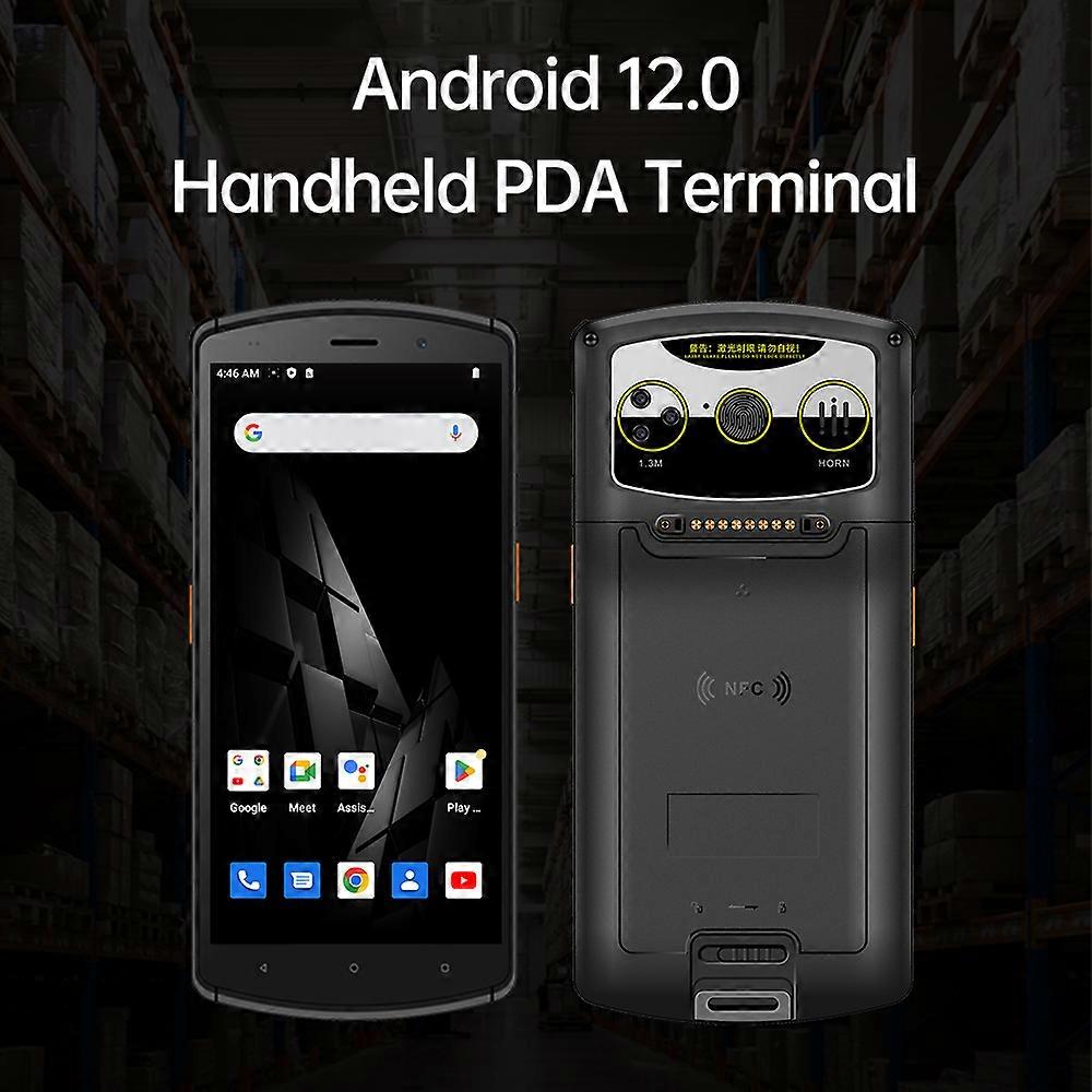 Android 12 5.7" PDA Scanner 4+64GB Dual Band NFC Fingerprint