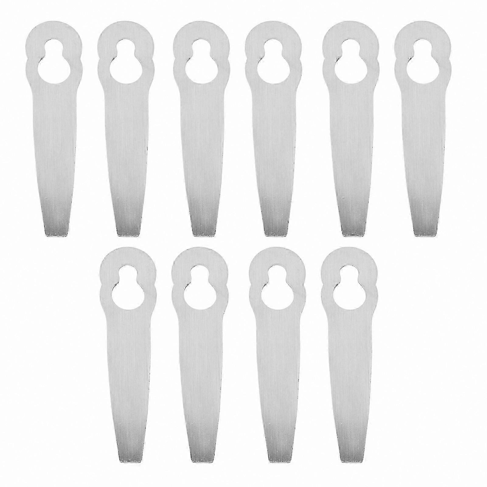 Replacement Metal Blades for Cordless Lawn Mower, 10-Pack Compatible with Polycut 2-2 Model