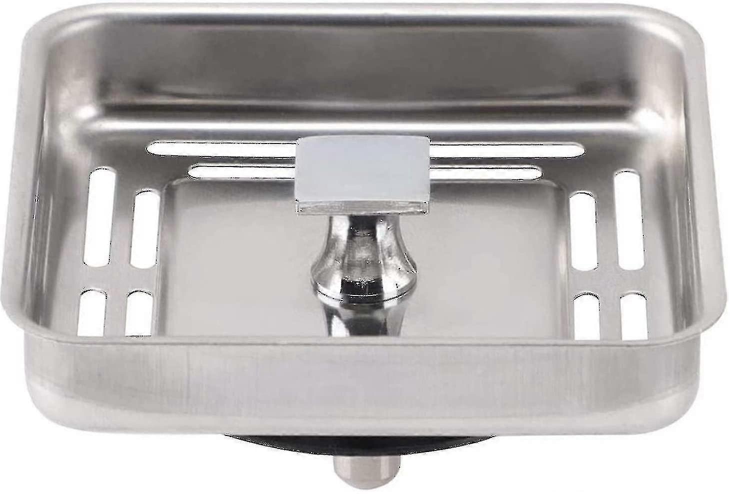 Stainless Steel Square Sink Strainer Anti-Blocking Kitchen Drain Filter