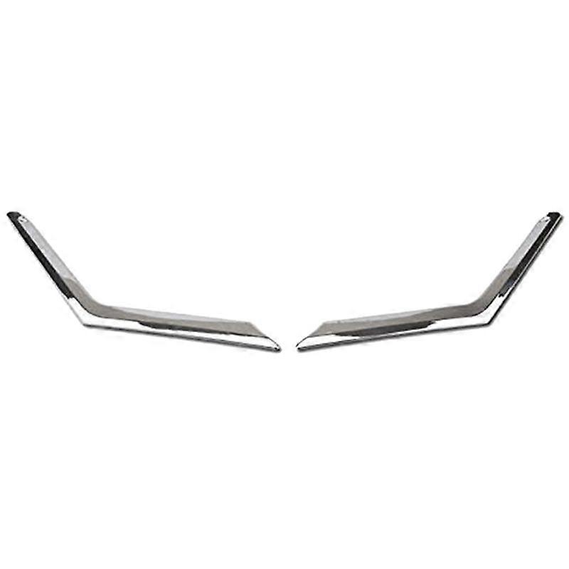 2Pcs Chrome Front Mesh Grille Grill Head Light Cover for Rogue T32 2014 2015 2016