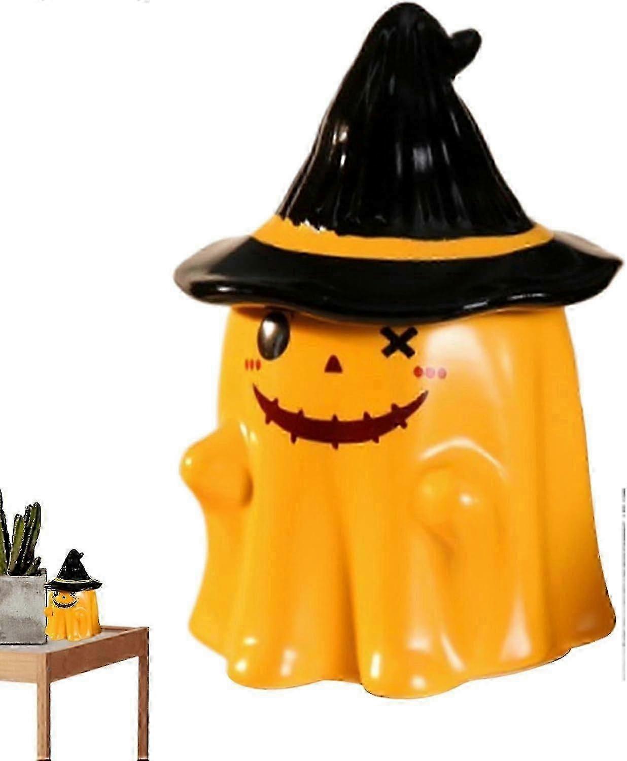 Halloween Ghost Coffee Mug, Yellow