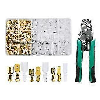 900Pc Crimp Terminal O Shaped Splicing Termination 2.8/4.8/6.3Mm Wire Connector Cable Termination Plier