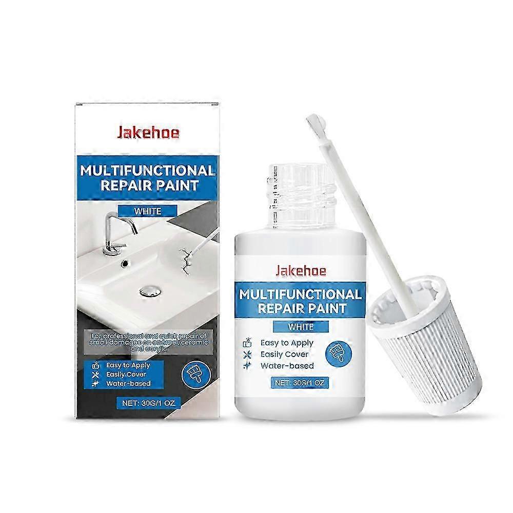 White Enamel Paint 30ml Bath Enamel Repair Strong White Enamel Up Paint For Repairing Small Scratches Defects And Cracks In Bathtubs And Ceramic Sinks