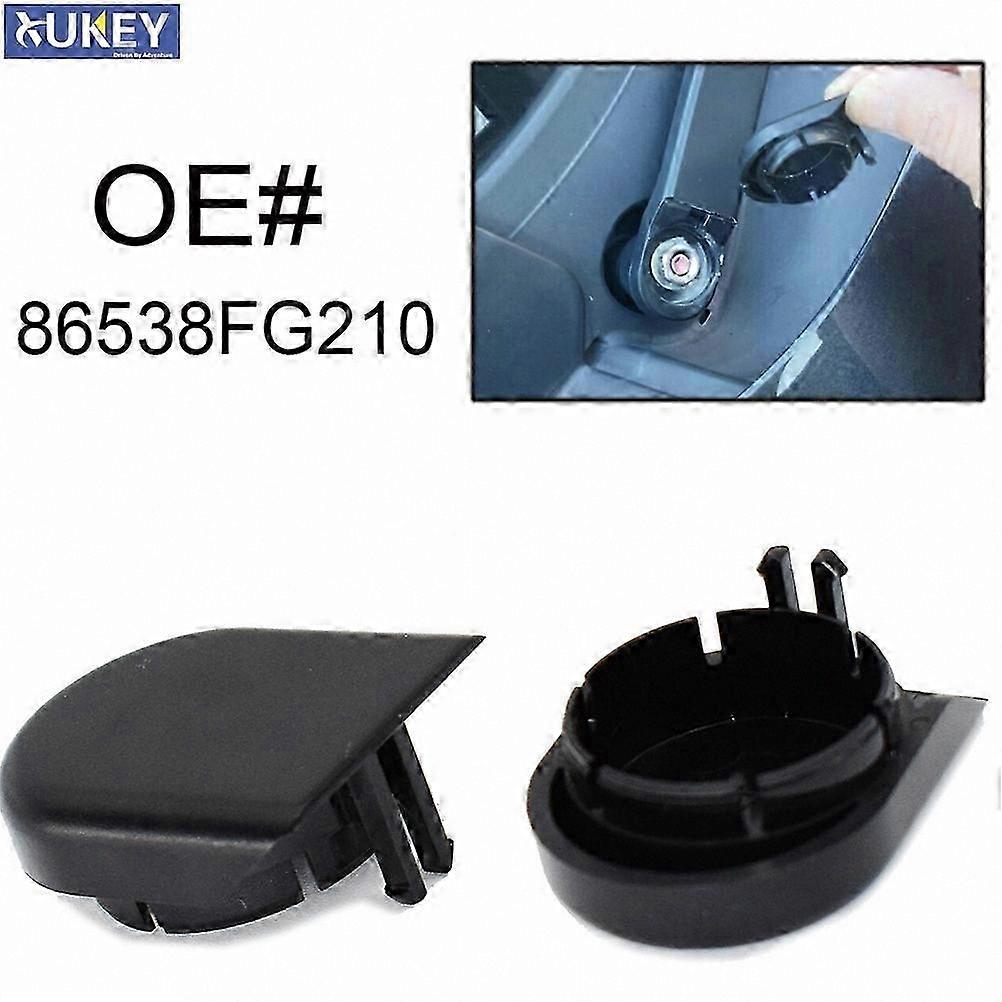 2Pcs/Set Windshield Wiper Arm Nut Covers for Cars - Anti-Rust Plastic Caps Compatible with Mazda 6 GH 5 CX-5 CX-7 RX8 CX-9
