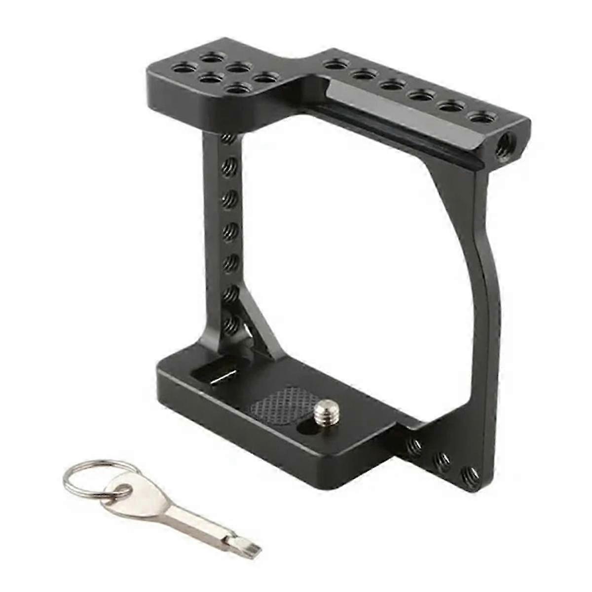 Camera Cage Frame with Rail for Sony A6000 / A6300 / A6400 / A6500 / A6600 DSLR Cameras
