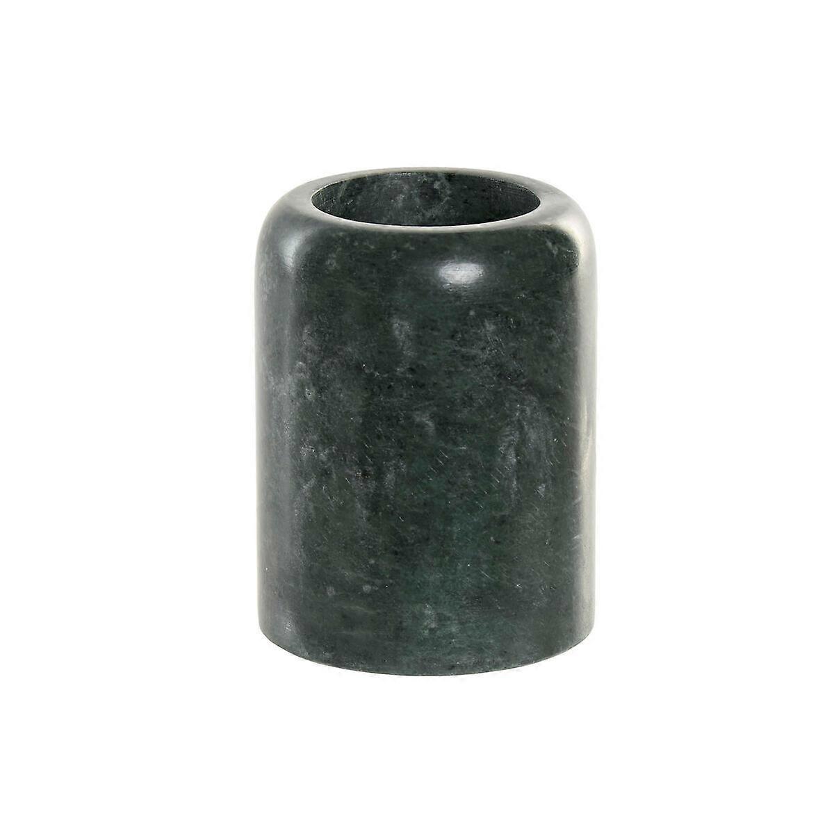 Toothbrush Holder Home ESPRIT Green Marble 7,5 x 7,5 x 10 cm