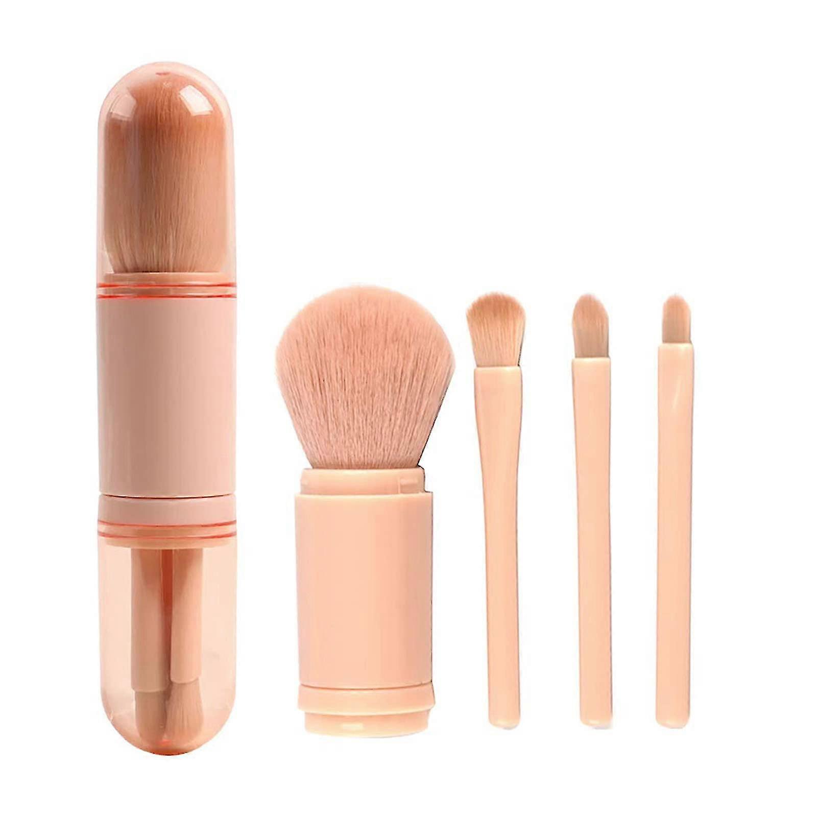 Makeup Brush Set,4 In 1 Telescopic Makeup Brush With Box