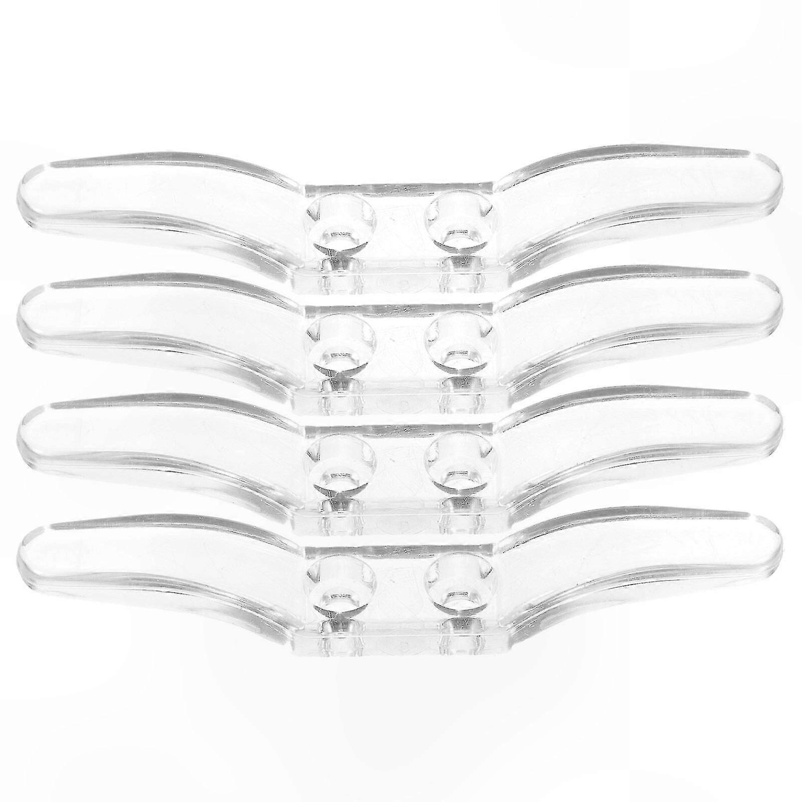4-Pack Roller Curtain Hooks with Blind Cord Winders and Positioning Hooks for Blinds Retention