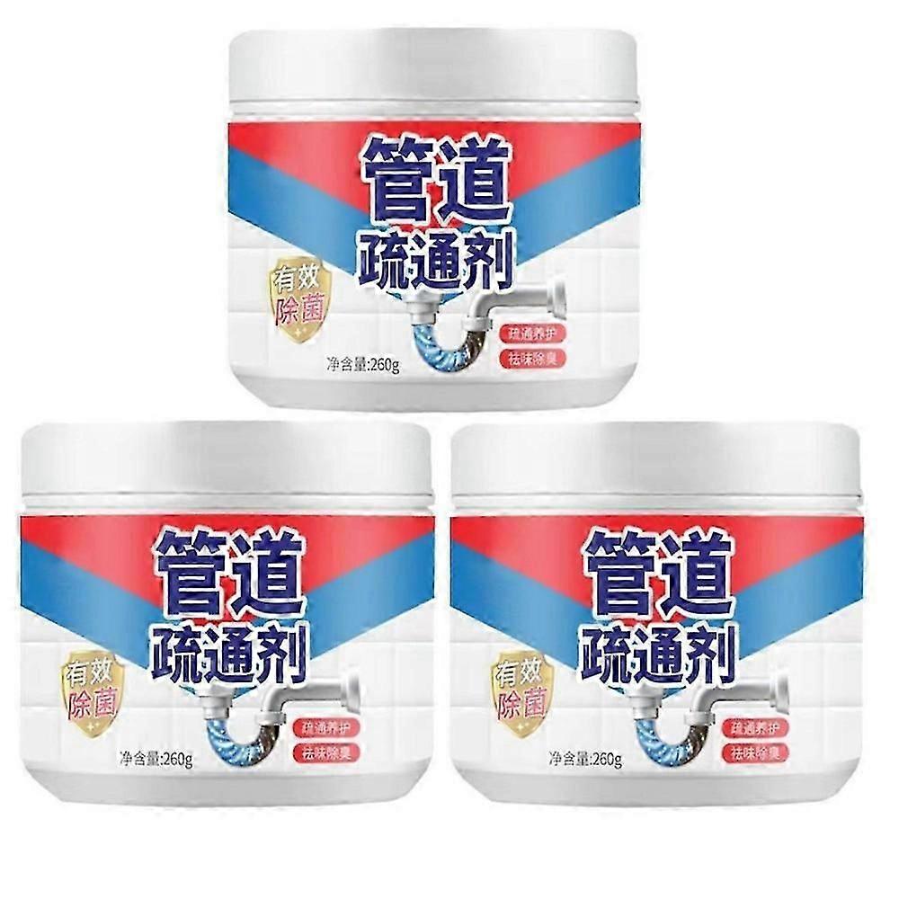 1-3PCS Tool Cleaning Powerful Kitchen Pipe Dredging Agent Dredge Deodorant 260ML/g Toilet Sink Drain Cleaner Sewer Fast Cleaning Tools