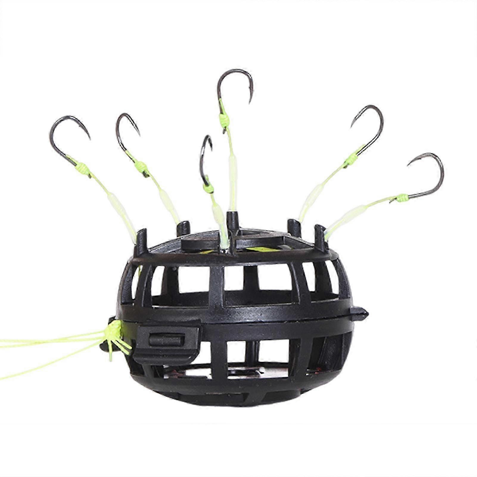 Carbon Steel Fishing Bait Cage String Hook Versatile Application for Carp Fishing