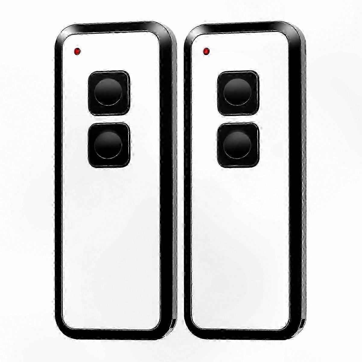 2-Pack 433.92 MHz Wireless Remote for Garage Door/Gate Control, Compatible with Supported Systems