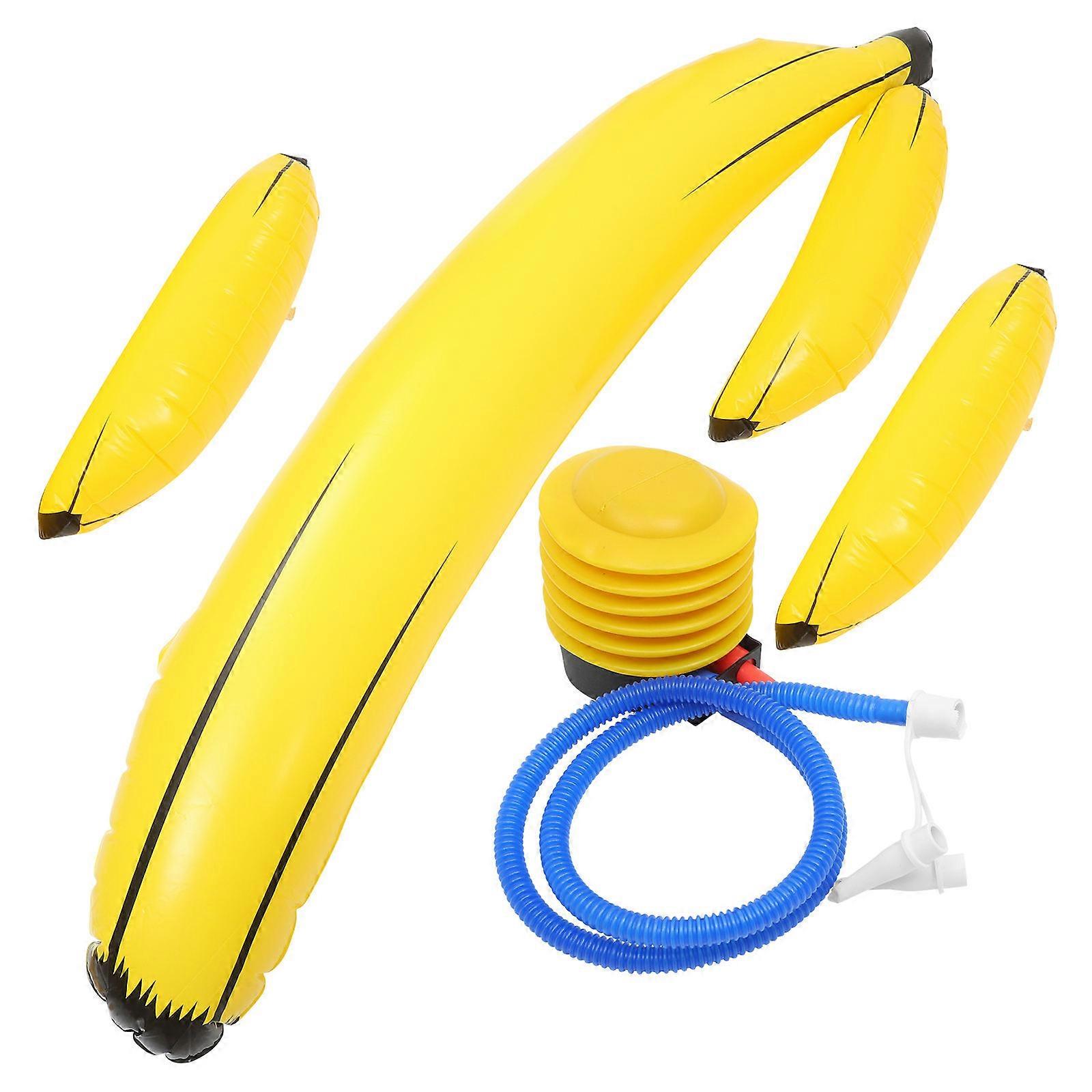 Party Inflatable Banana Prop Toy for Decoration 1Set Blow-Up PVC Bananas