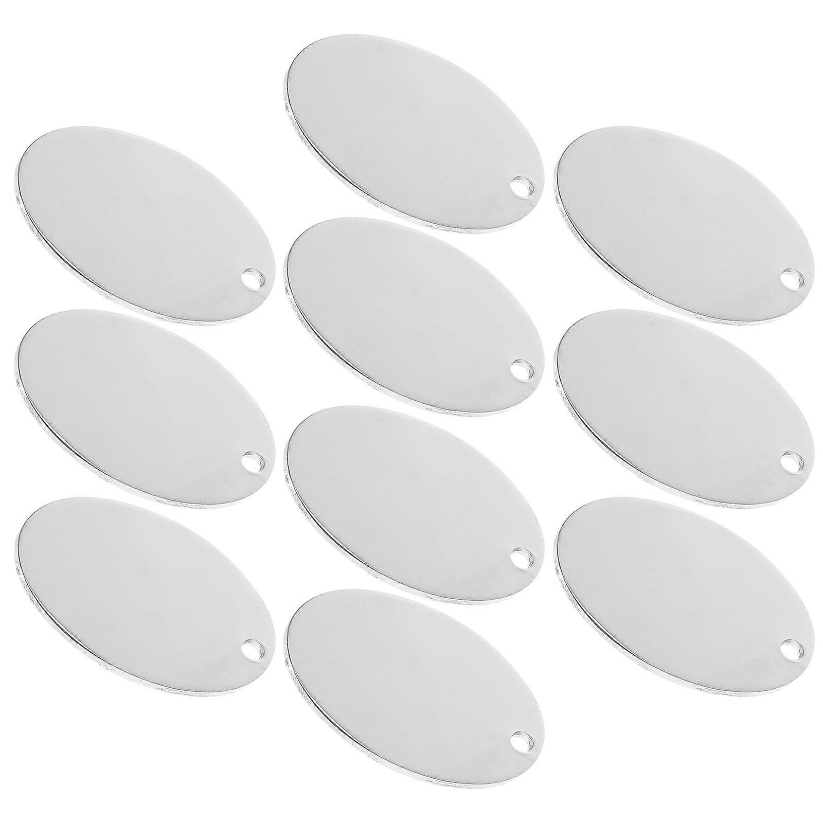 Pet Tags Stainless Steel Blank Dog Id Tags for Decoration 50Pcs