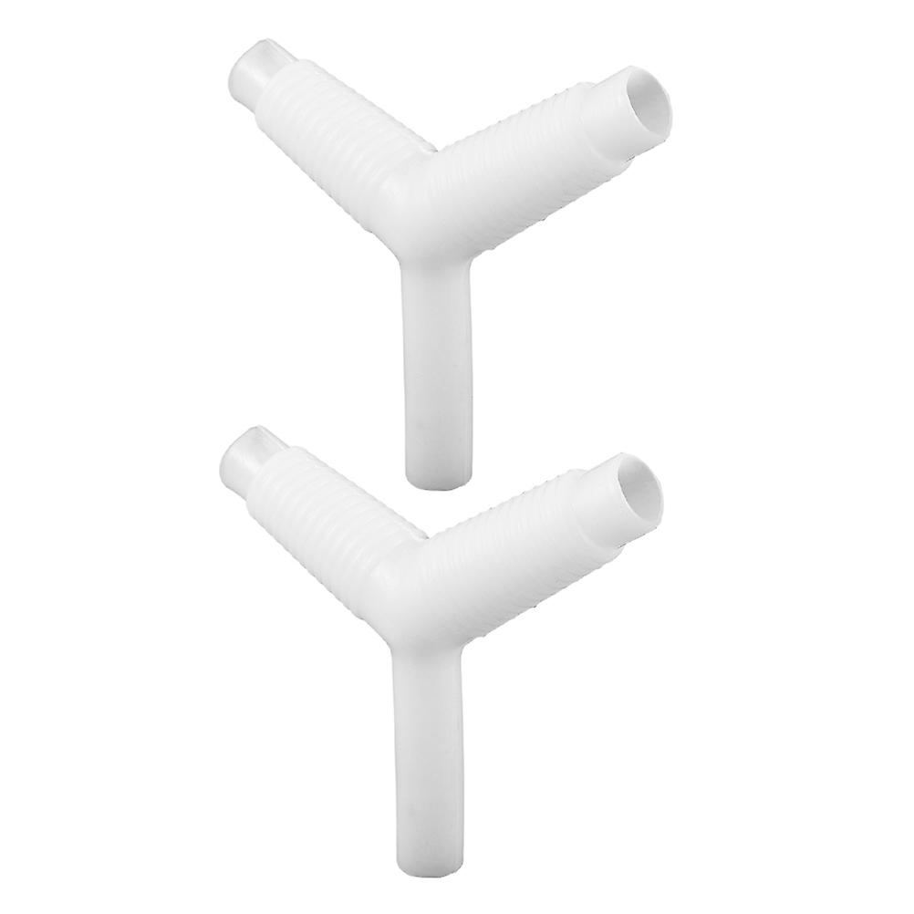 Washing Machine Drain Adapter Y-Shape Connector for 8Pcs Silicone Hose