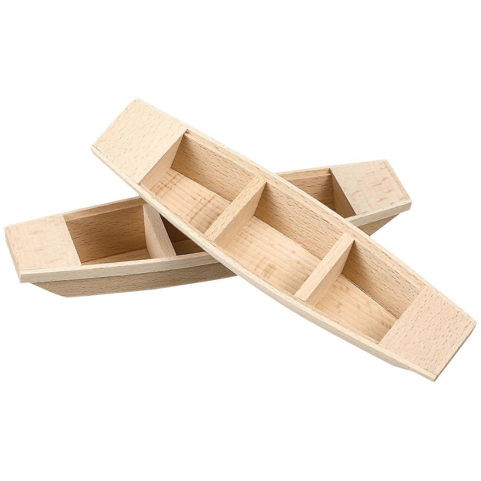 Wooden Miniature Boat Craft 8 Pcs Perfect For DIY Painting Decorative Use In Dining Room And Children's Bedroom Rustic Style Unique Design